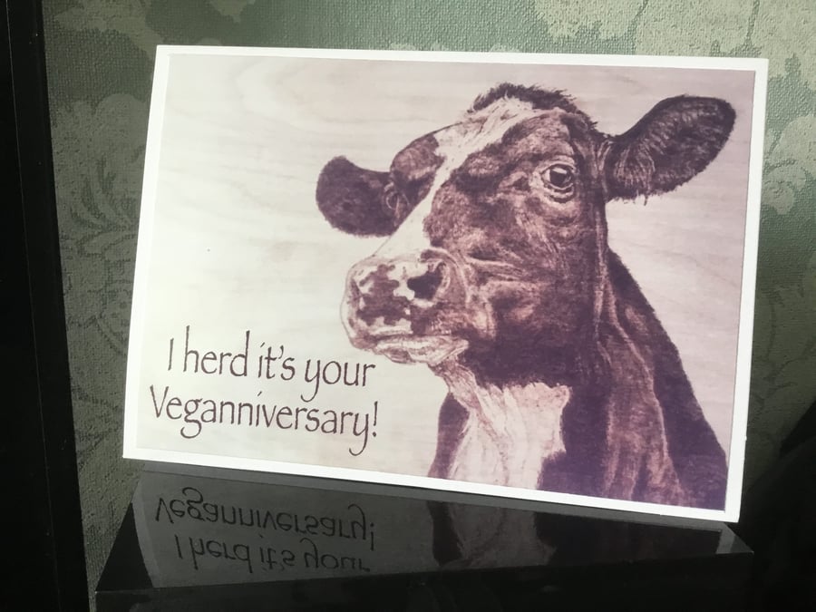 Veganniversary Card - blank inside