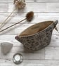 Hand Printed Linen Wash Bag, Toiletry Bag, Accessory Bag - Image 2