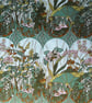 70s Country LASSY Bardfield Moygashel Green Teal Blue  Vintage  Mouse  - Image 4