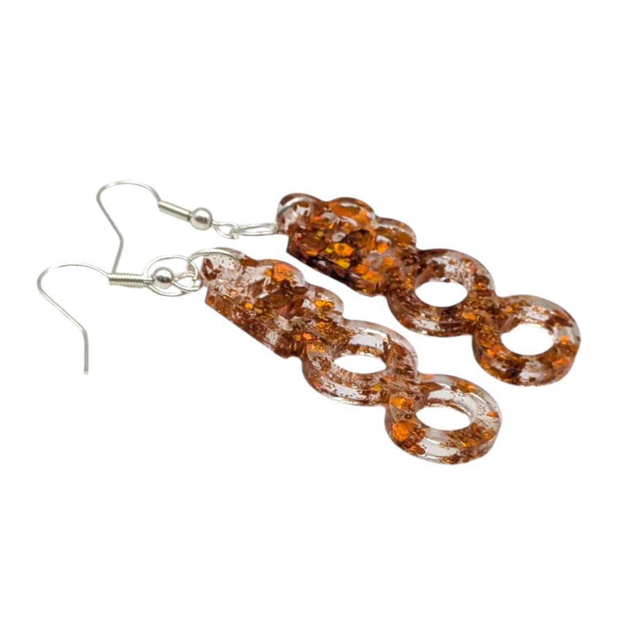 Boo Halloween Dangle Earrings Resin Lightweight Jewellery Holiday Gift For Her