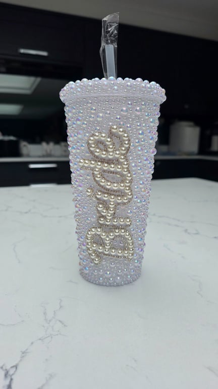 Pearl Bride Tumbler for Hen Parties, Wedding Mornings 