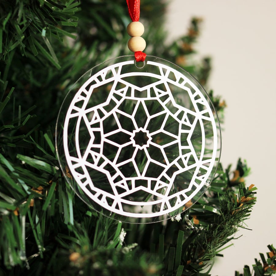 Geometric Acrylic Tree Decoration