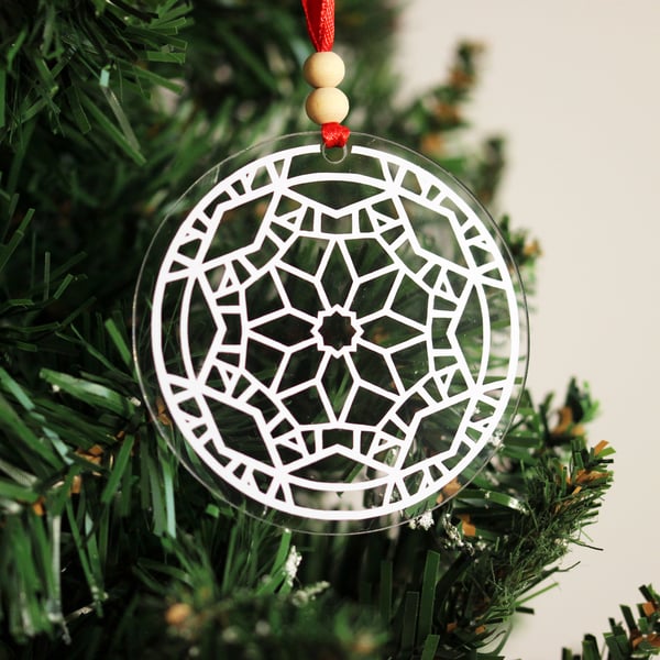 Geometric Acrylic Tree Decoration