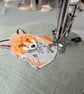 Fox mini hoop, handmade hanging decoration, embroidered - Image 7