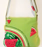 Watermelon on lime green shoulder bag  - Image 8