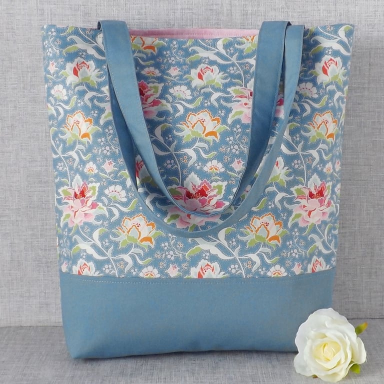 Tote bag, shopping bag, floral