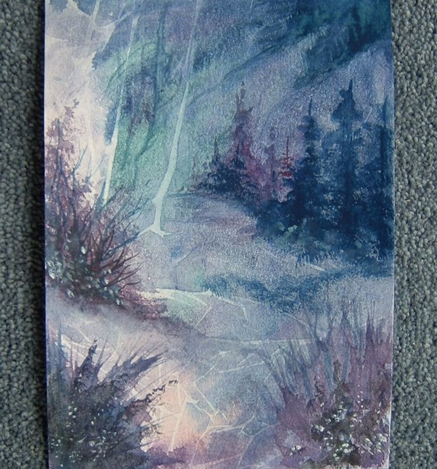 purple fantasy landscape art painting ref 567