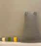 Grey, yellow and green acrylic yarn cat doll - folksy Christmas 2026 - Image 6