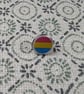 Pansexual Flag Pin - Pride Themed Pin - Small Resin Topped Pin Badge - LGBTQ