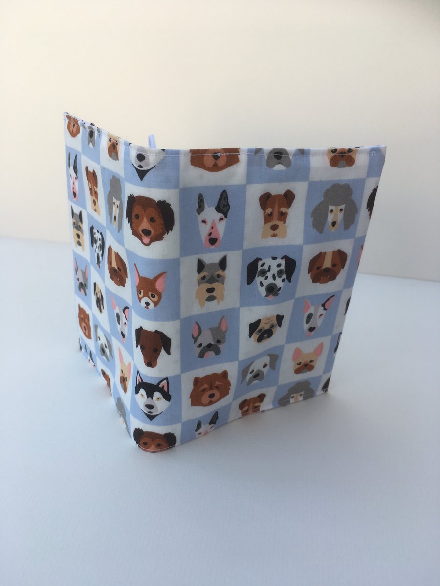 DOGS Fabric Notebook, stationery, A6, Journal, gift idea, Pawcrafts