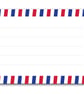 Printed self-adhesive address labels, airmail border, letter writing - Image 2