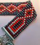 Handmade Bead loom Bracelet with Charms - Image 4