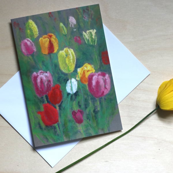 Tulips---blank card
