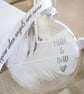 Mum and Dad Memorial Round Feather Bauble, In Memory of Parents, Round Glass Chr - Image 8