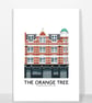 THE ORANGE TREE PUB, RICHMOND, A4 Print - Image 1