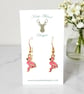 Charm Earrings - Large Flamingo - Image 1