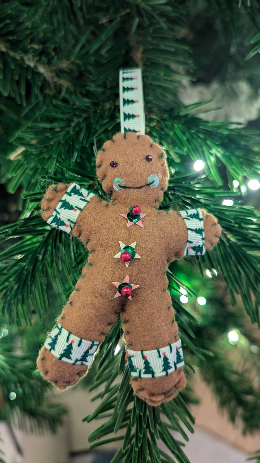 Gingerbread Man Christmas Tree Decoration