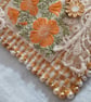 Golden marigolds textile brooch  - Image 8