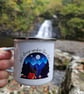 Enamel Hiking mug, Camping mug Hiker Gift - Image 5
