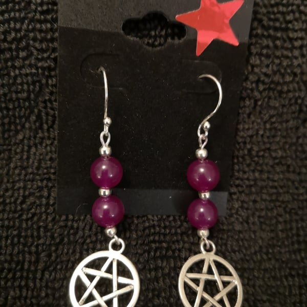 Pentacle earrings