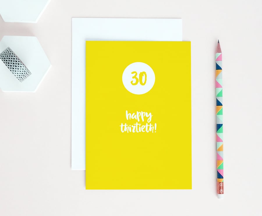 30th Birthday Card 