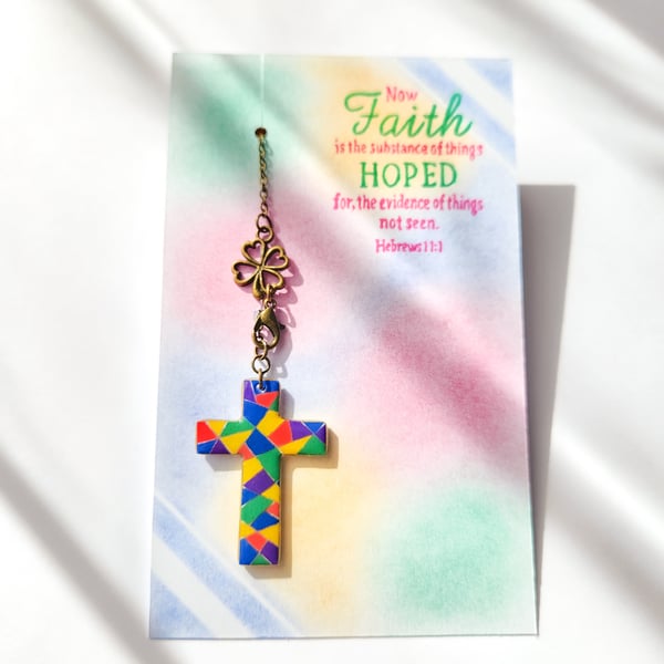 A cross hanging or bookmark