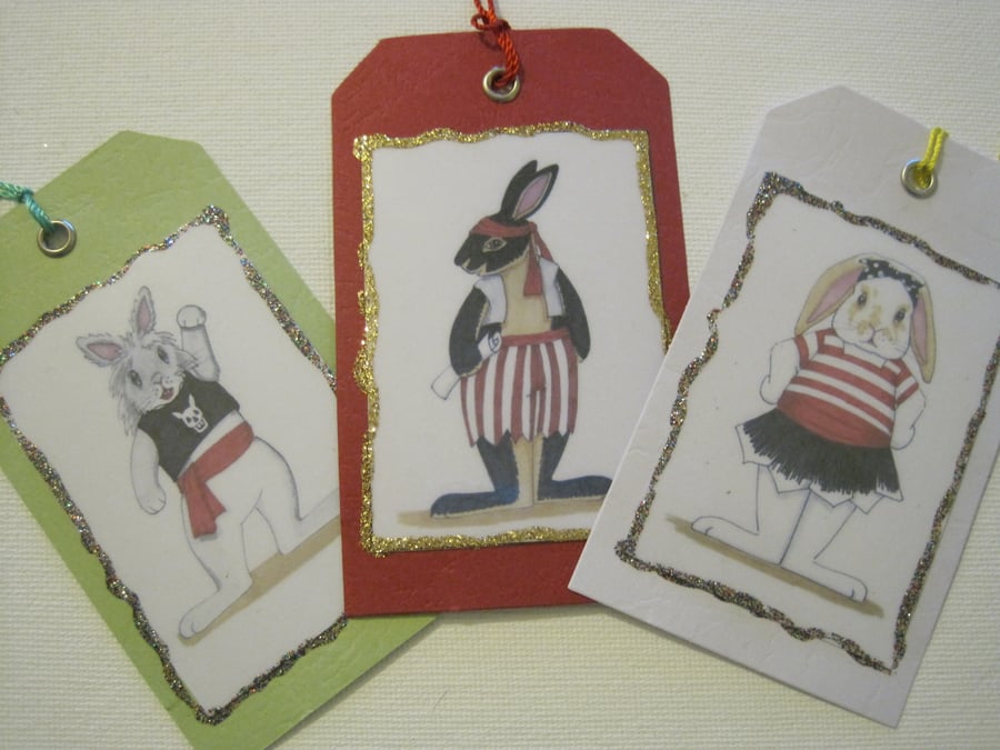 Pirate Bunny Gift Tags