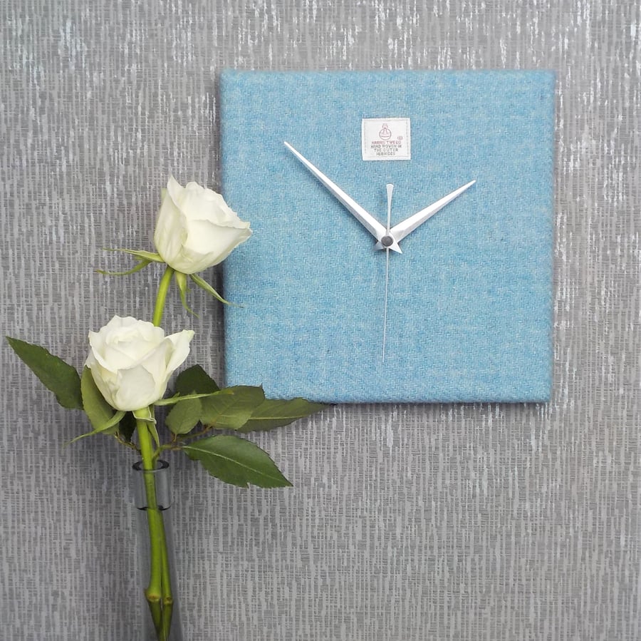 Custom order for Caroline Harris Tweed square clock