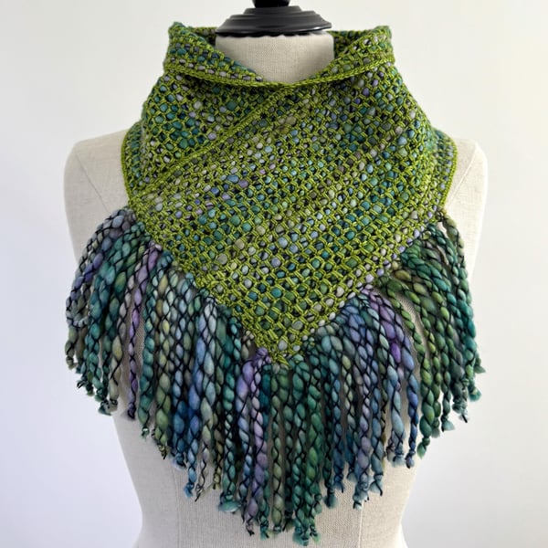 Merino Wool Crossover Cowl