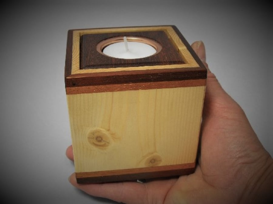 Wooden Tea Light Box