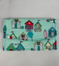 Beach huts card case, Seaside travel pass holder, 4 options, Handmade - Image 4