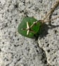green seaglass and starfish gold filled necklace - Image 3