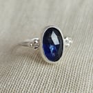 Blue kyanite ring 
