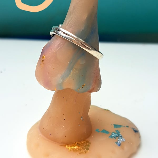 Mushroom ring holders, handmade, funky, fun, decorative, colourful, gift, garden