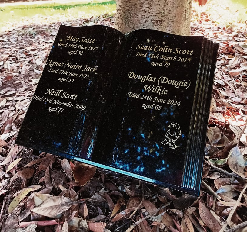 Bible Grave Plaque Grave stone Cemetery Plaque open book bible Headstone 