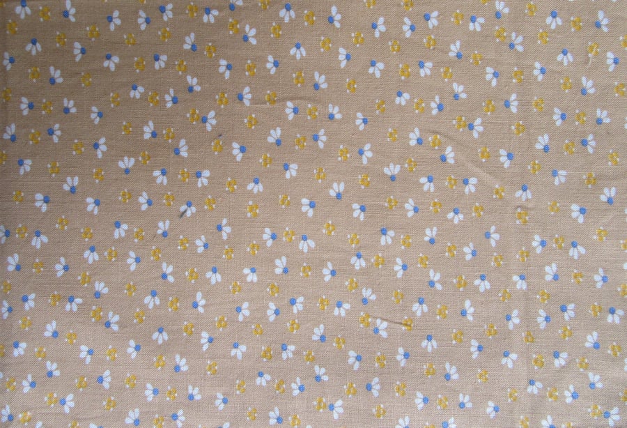 Ditsy floral fabric remnant