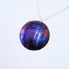  Handmade Coloured Titanium Disc Pendant Necklace - UK Free Post