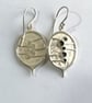 Honesty pendant hand made from Silver with black oxidized seeds - Image 7