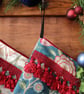 William Morris Christmas Stocking Wilhelmina Teal - Image 8