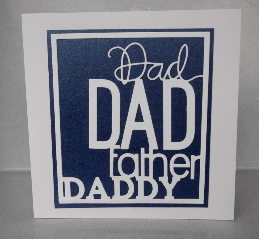 Handmade father's day card
