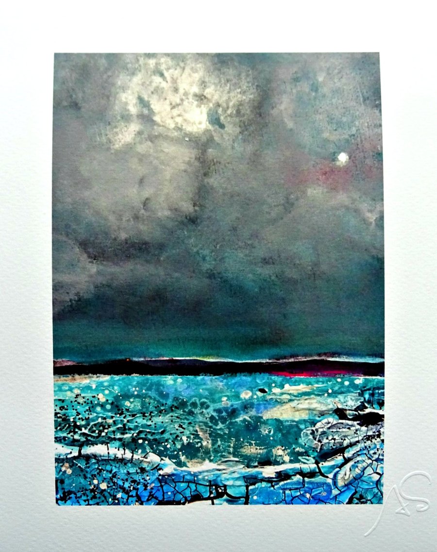 Clouds and Waves Giclee Print 