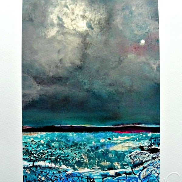 Clouds and Waves Giclee Print 