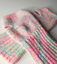 Pink Crochet Fingerless Gloves - Image 1