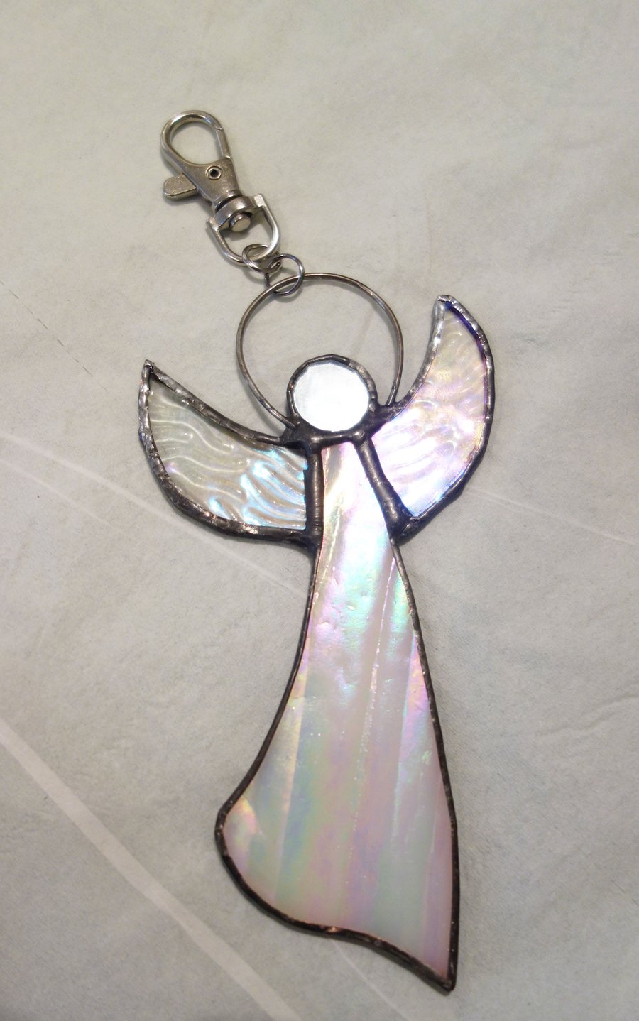 Christmas Angel Stained Glass Suncatcher Ornament for home and garden