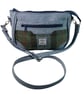  Harris tweed  and faux leather blue handbag - Image 1