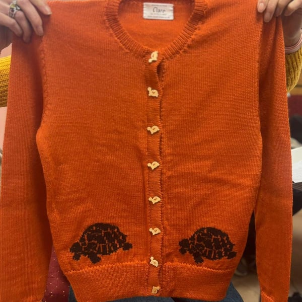 Tortoise Cardigan for adults, made to measure any colour