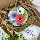 Anemones Ceramic Keepsake Gift Tag