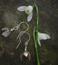 Silver Snowdrop Dangle Earrings  - Image 1