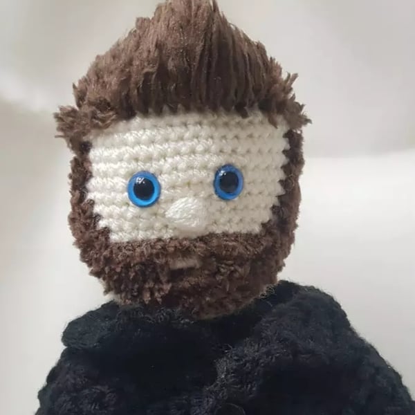 Billy Tolley ghost adventures merch handmade crocheted doll,