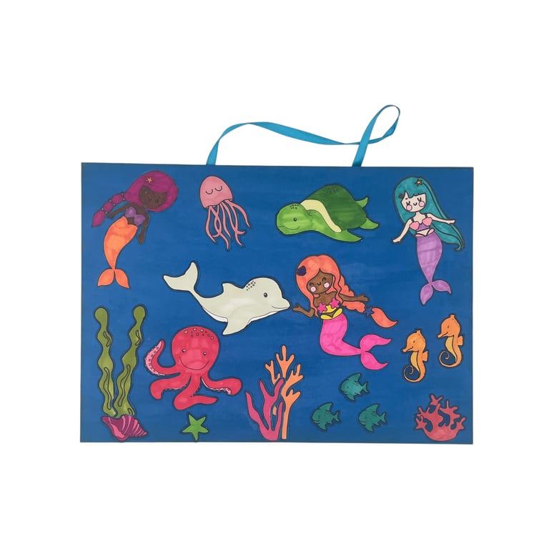 Mermaid & Sea Life Wall Art
